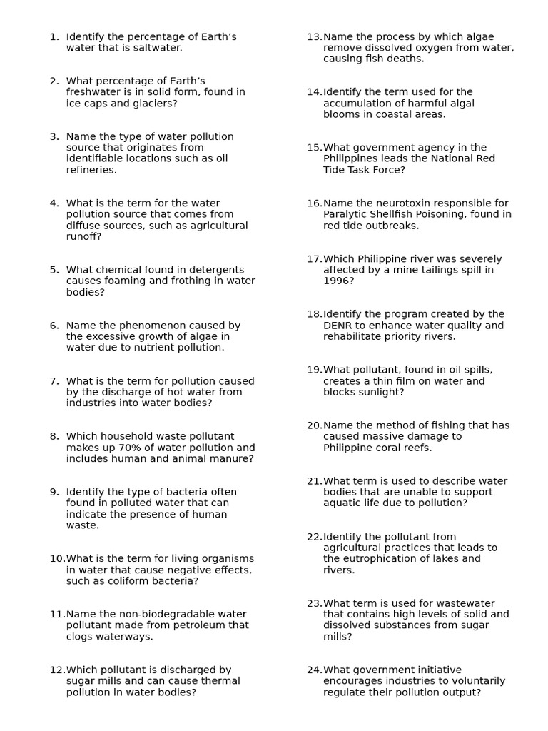Air Pollution Reviewer | PDF