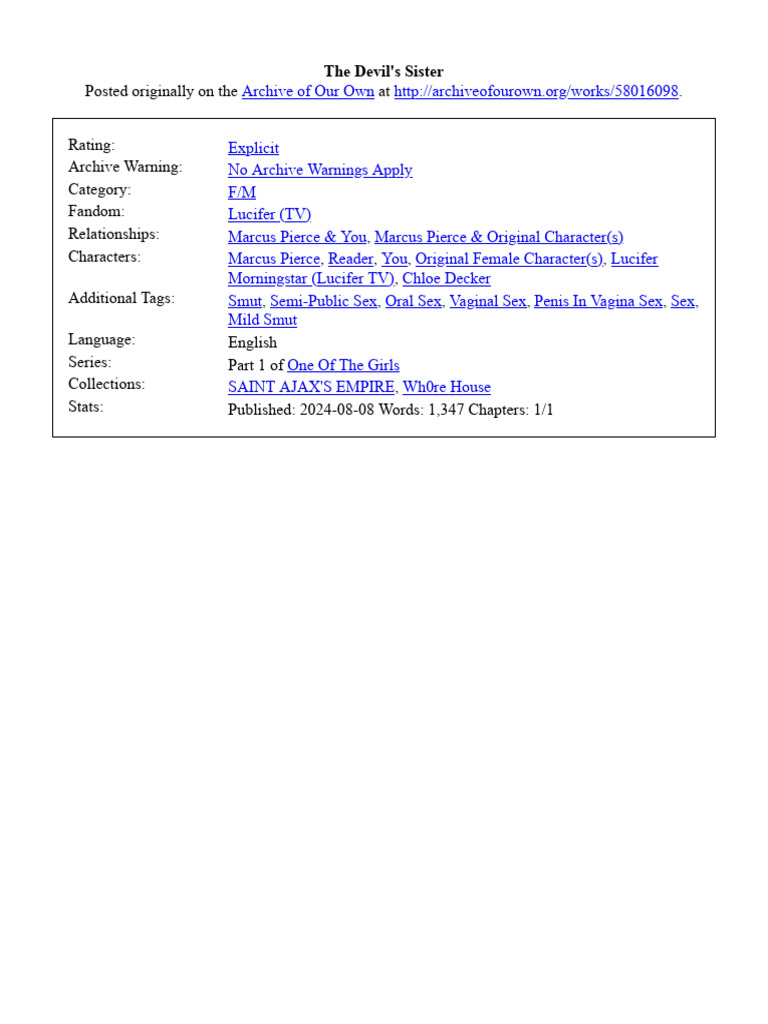 The Devils Sister | PDF