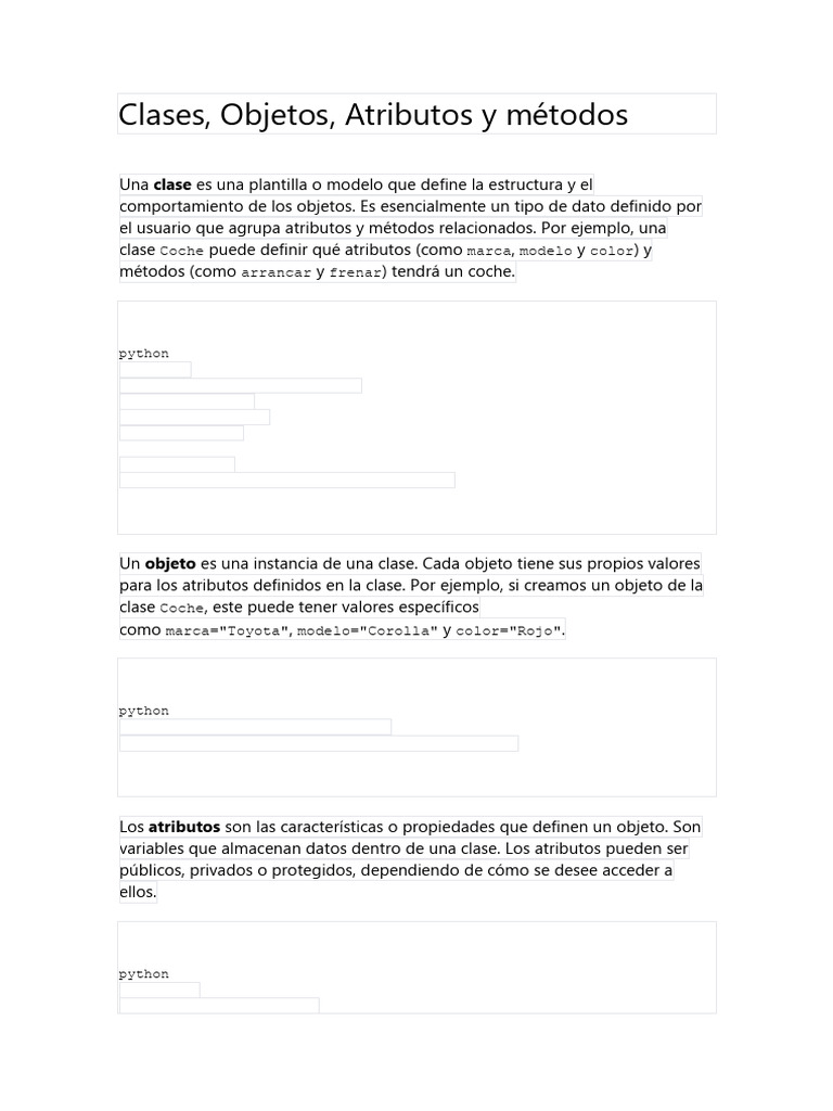 Conceptos Basicos de POO y Ejemplos | PDF | Objeto (informática ...