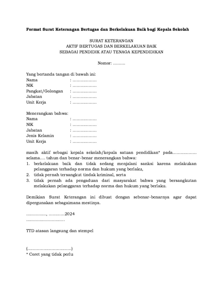 Format SP Baik | PDF