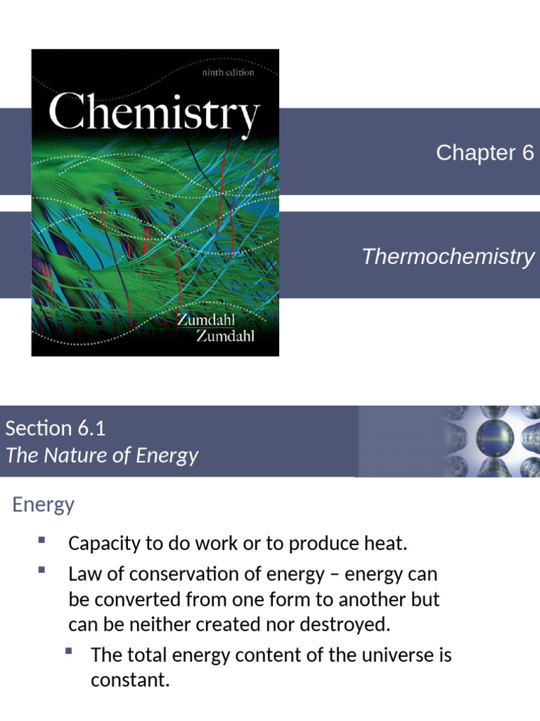 Chapter 6 - Thermochemistry | PDF