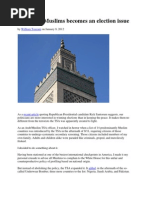 Screening Muslims Becomes an Election Issue