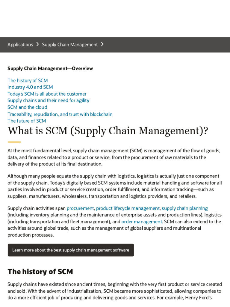 Supply Chain Management Insights and Trends | PDF | Supply Chain ...