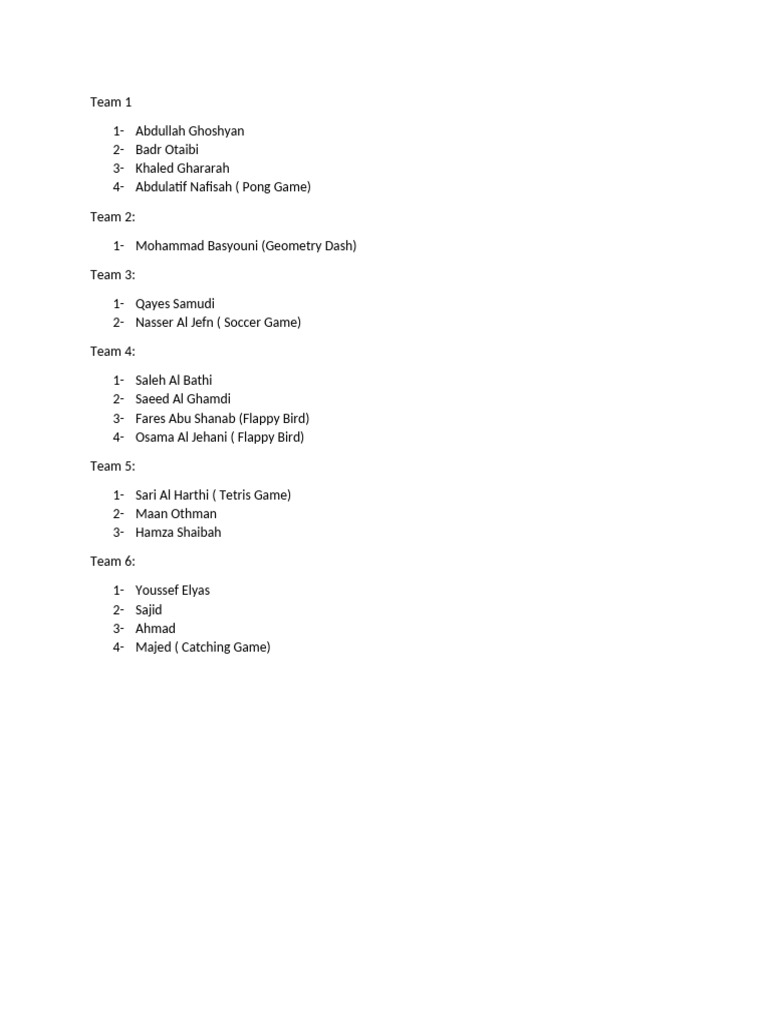 Scratch Team Members Pdf