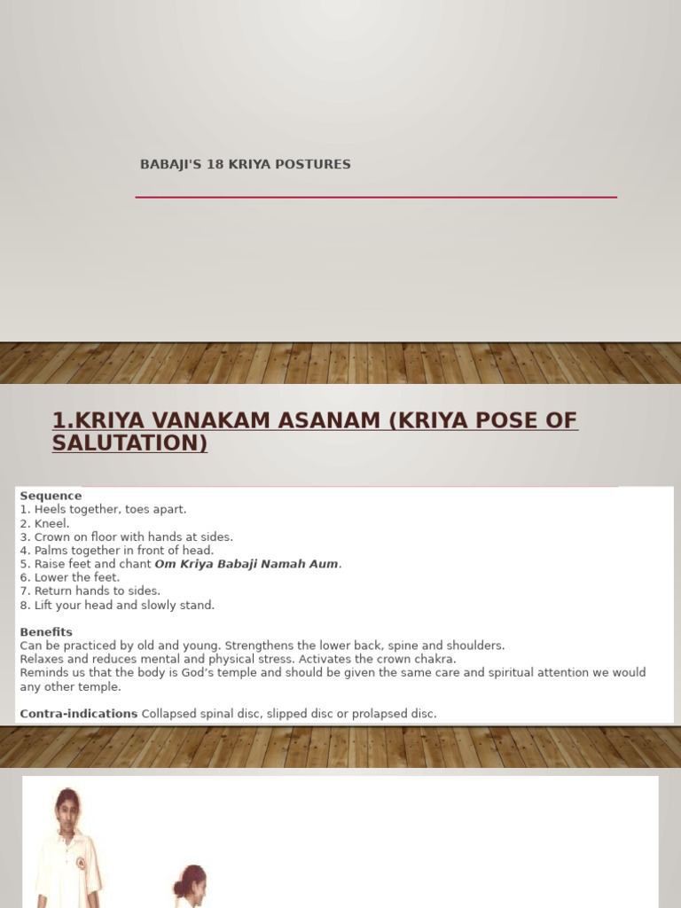Babaji S 18 Kriya Postures Pdf