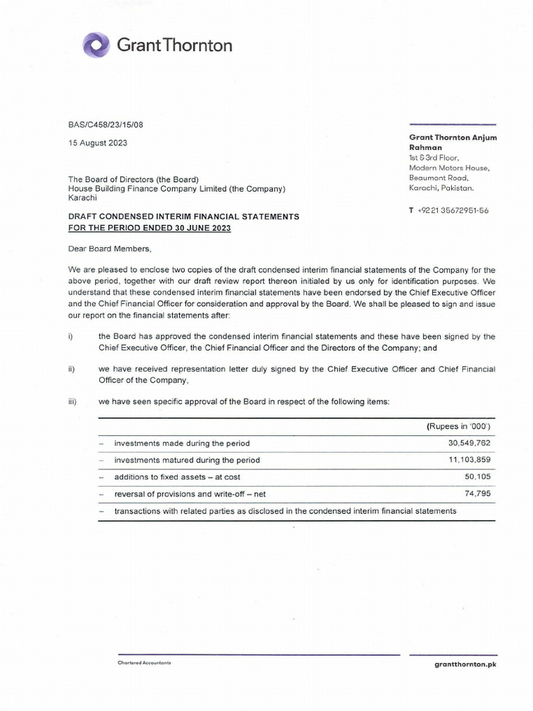 HBFC - FS 30 June 2023 (Initialled) | PDF