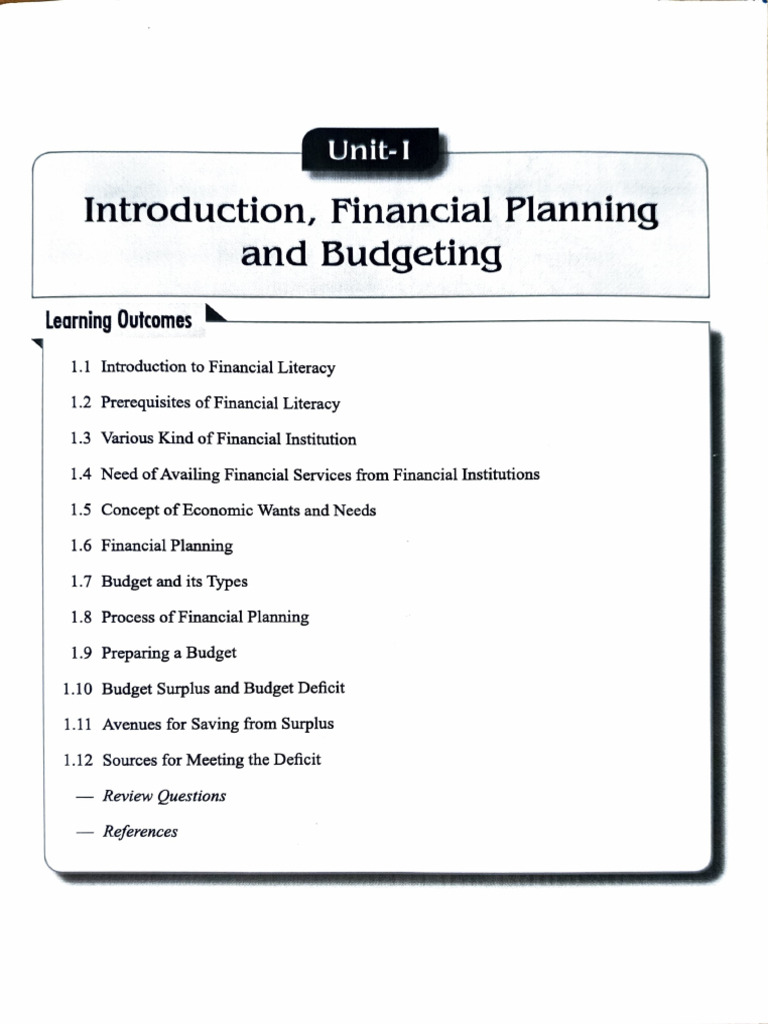 UNIT-01 Finance For Everyone | PDF