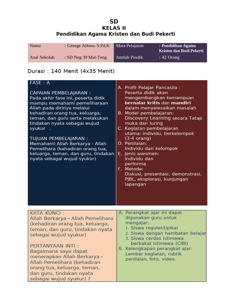 MODUL KUMER KLS 2 -1 | PDF