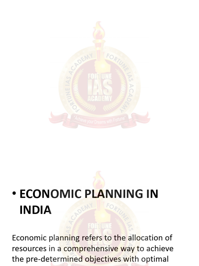 Economic Planning in India | PDF | Economies