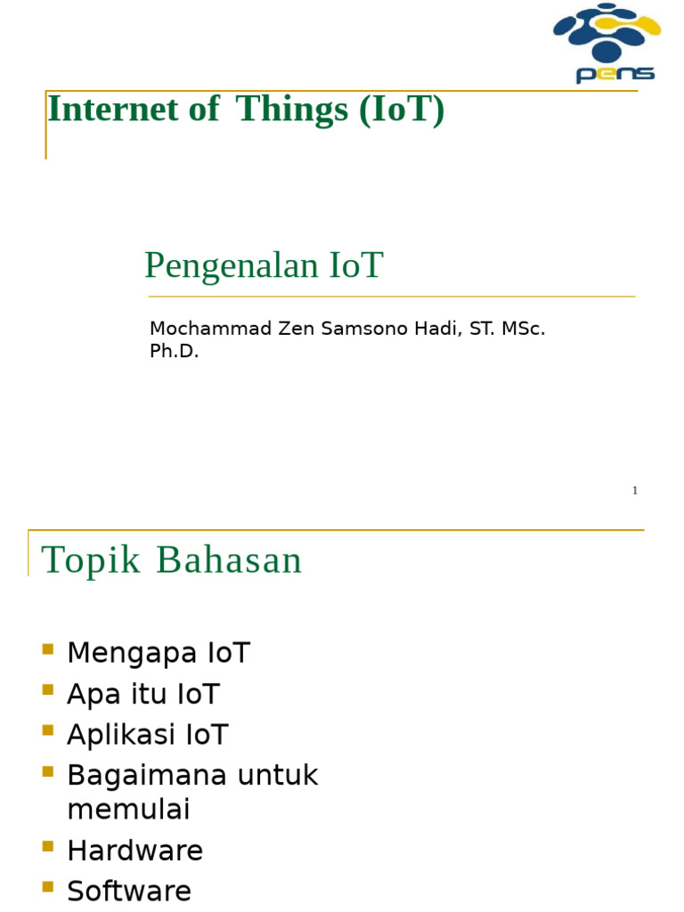 Modul 1 Pengenalan IoT | PDF