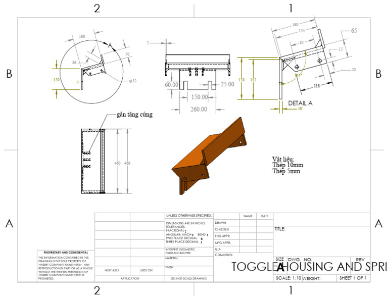 Toggle Housing and Spring | PDF