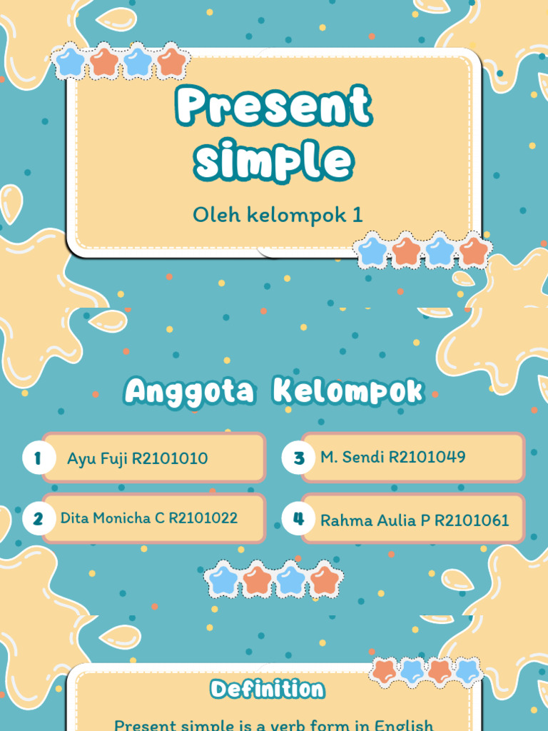 Present simple pdf