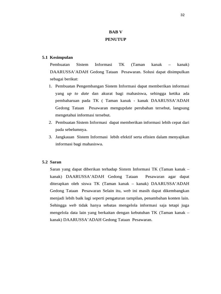 Bab V | PDF