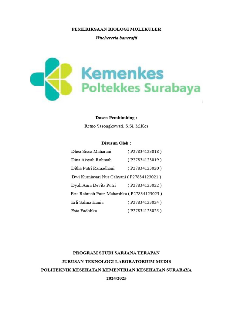 PEMERIKSAAN BIOLOGI MOLEKULER | PDF