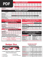 Badger Bus Schedule