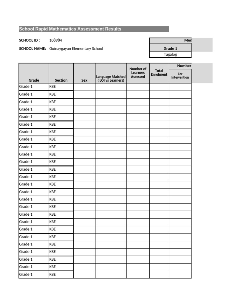 RMA SchoolSummary v3 | PDF