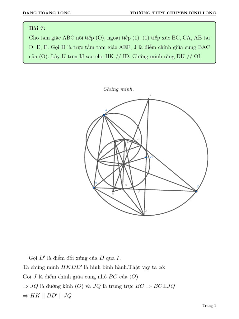 Bai 7 Thu Thach Hinh Hoc | PDF