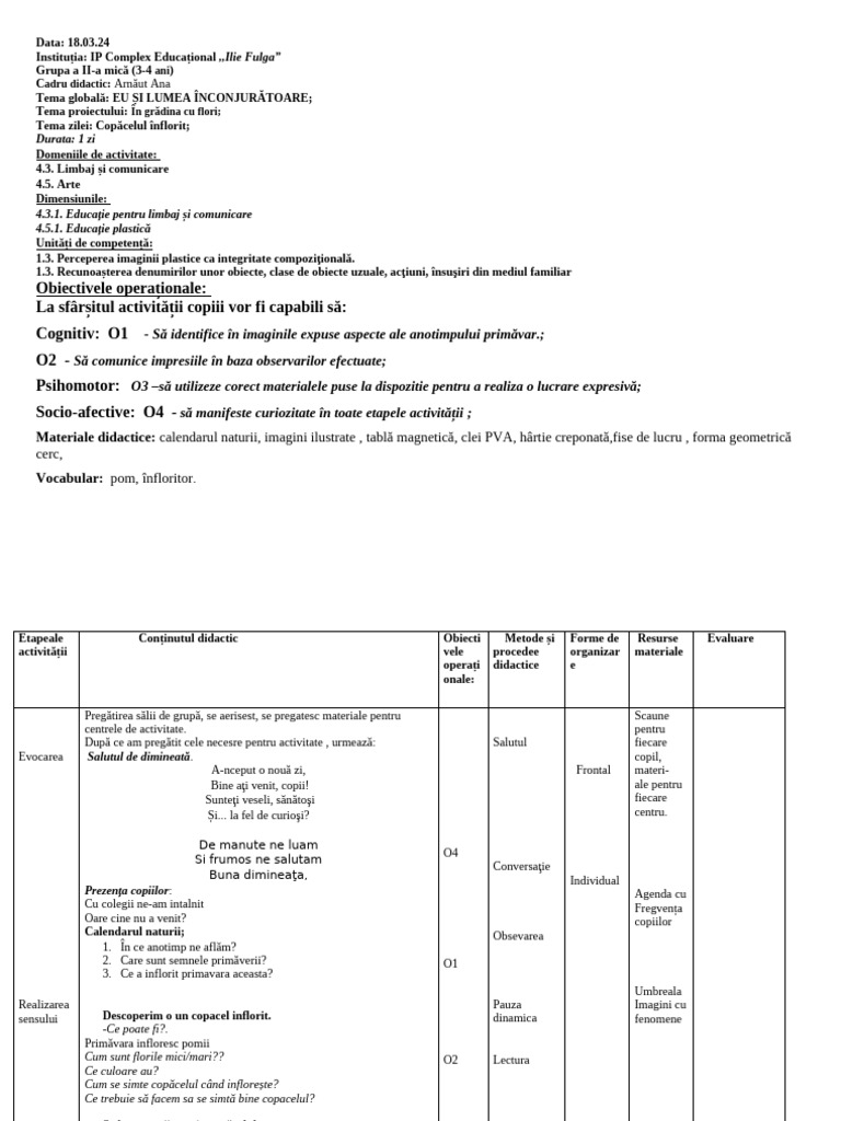 Copacelul Inflorit | PDF