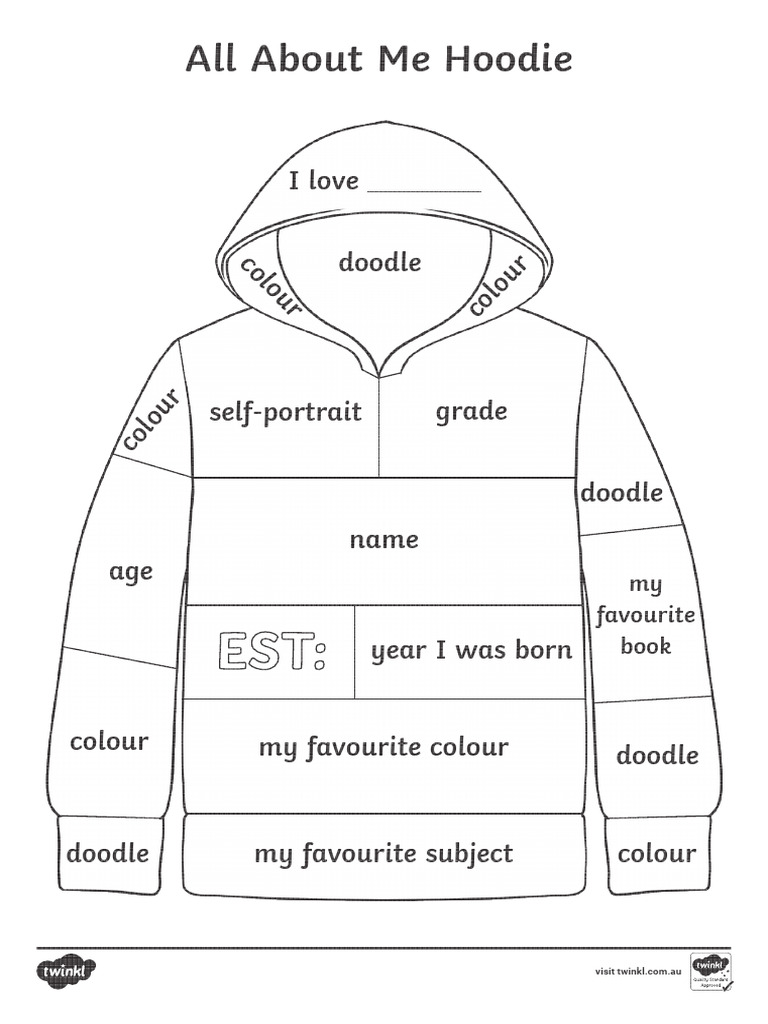 au hu 1663210496a all about me hoodie activity sheet super eco colour PDF