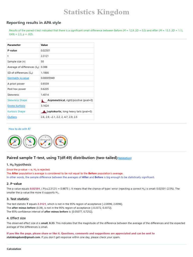 Paired T Test No. 2 Nutritional Status | PDF