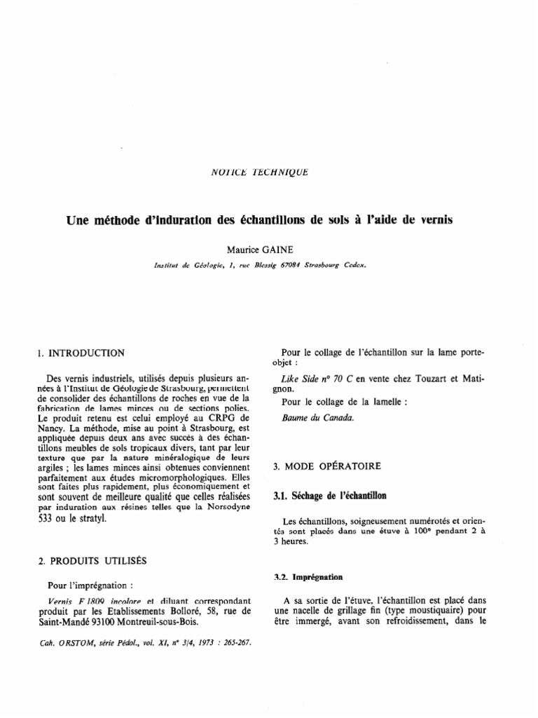 Induration Vernis | PDF