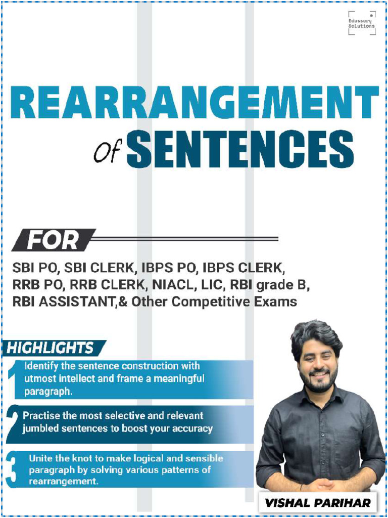 Rearrangement of SENTENCES | PDF