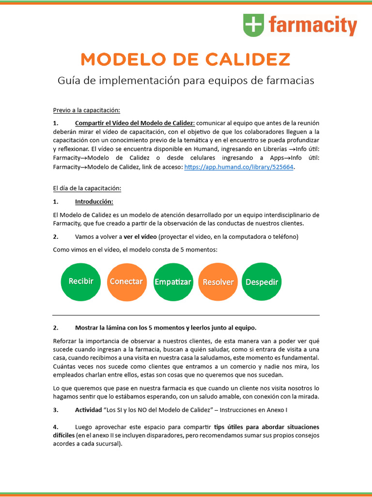 Modelo de Calidez-Guía de Implementación | PDF