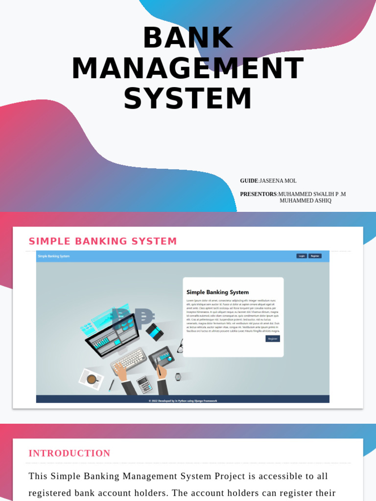 Bank Management System | PDF