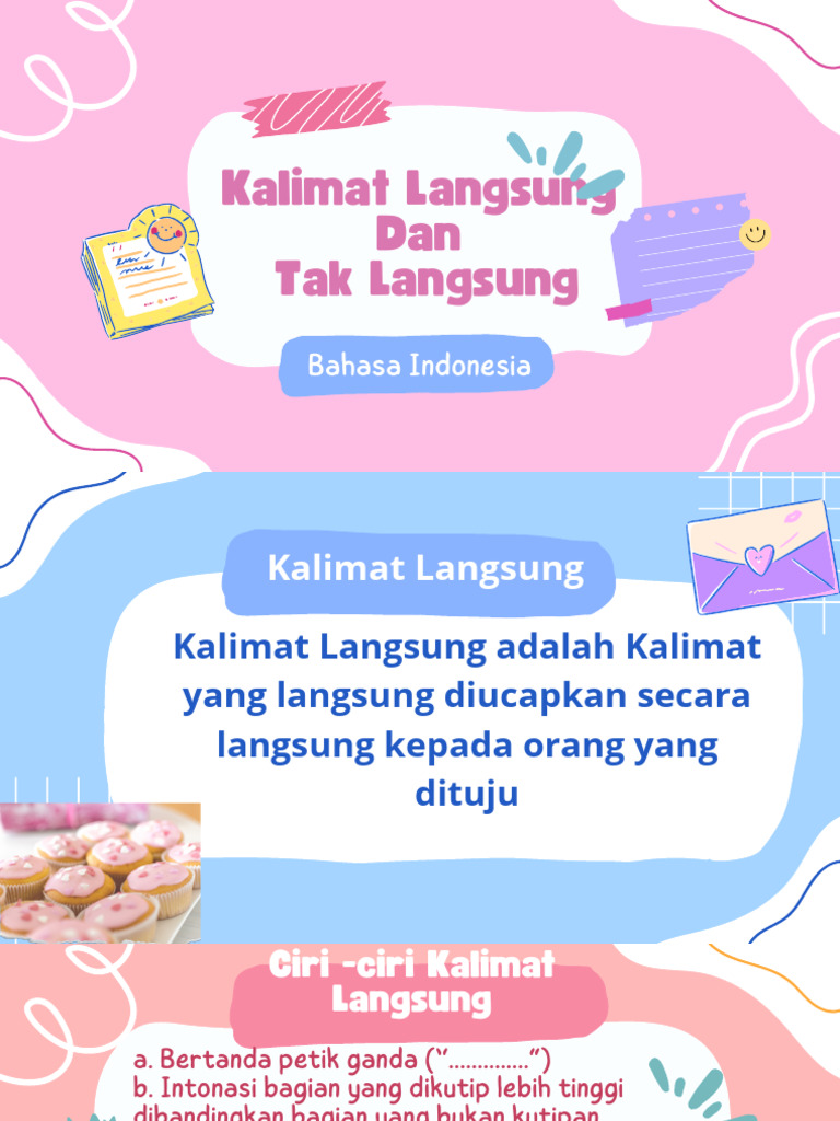 Kalimat Langsung Dan Tidak Langsung Pdf