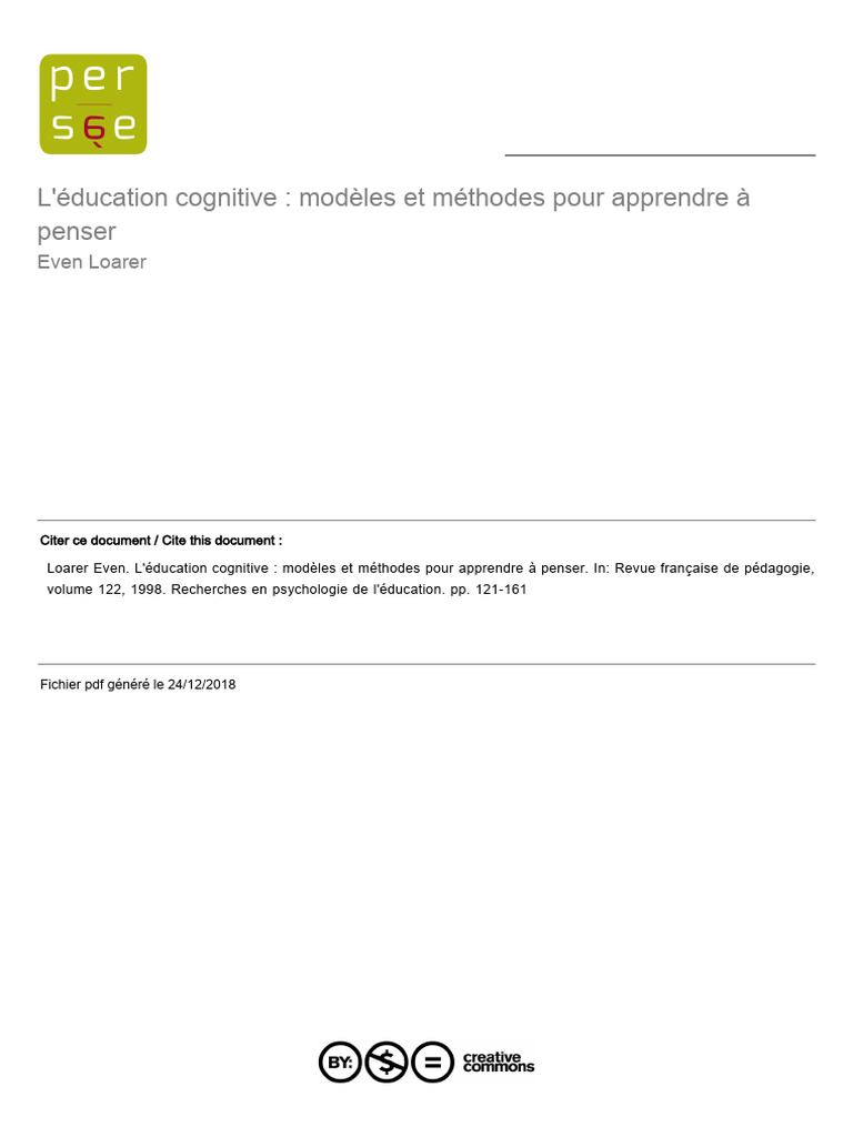 Education Cognitive | PDF | Cognitive Psychology | Cognition