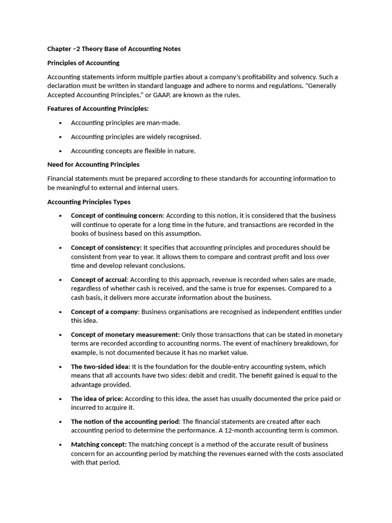 Chapter 2 Notes | PDF