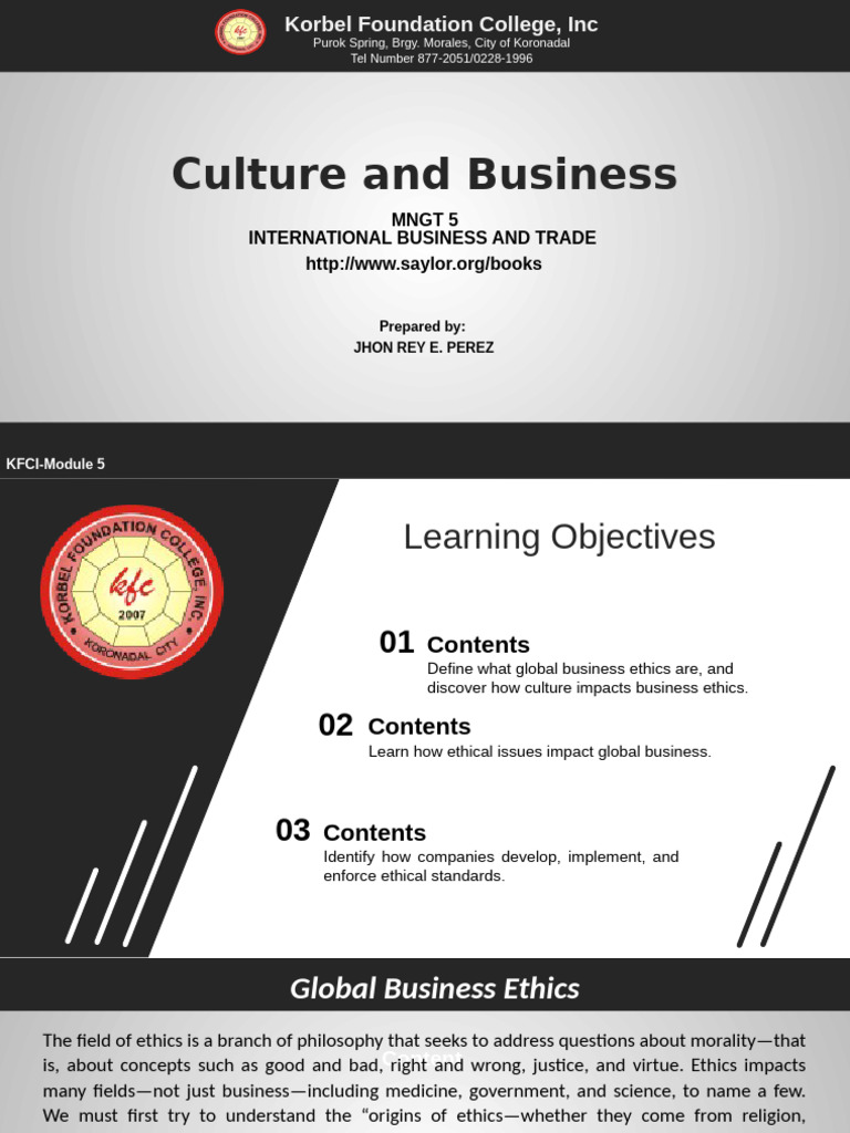 5 International Business and Trade | PDF