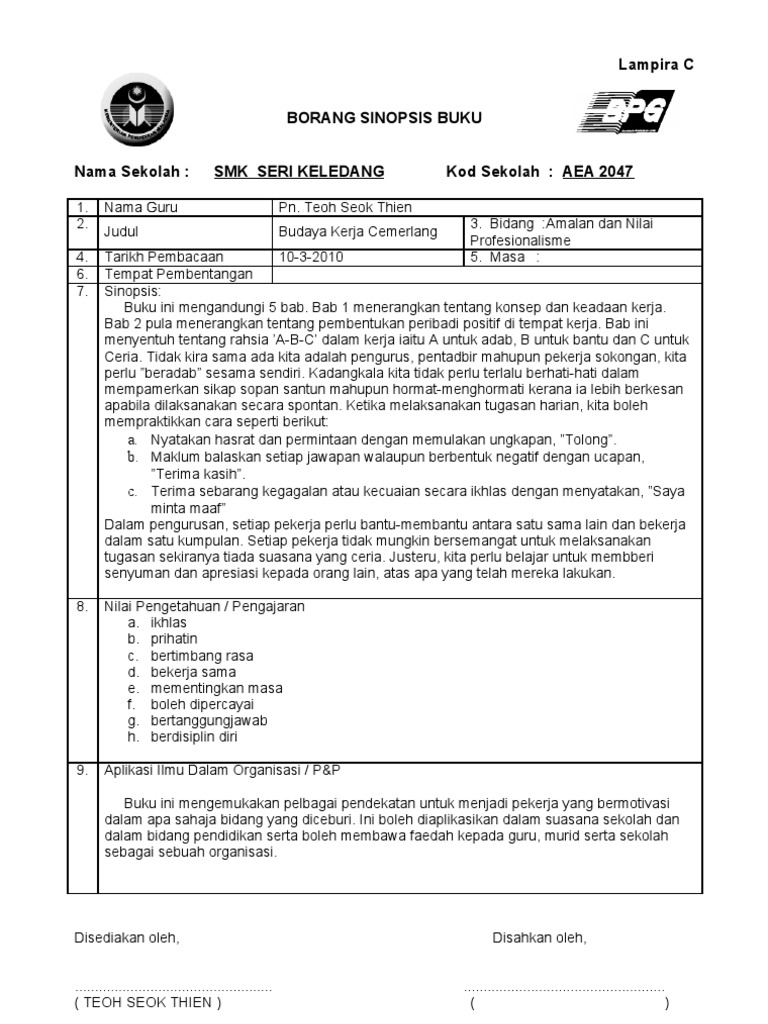 Sinopsis Buku  PDF