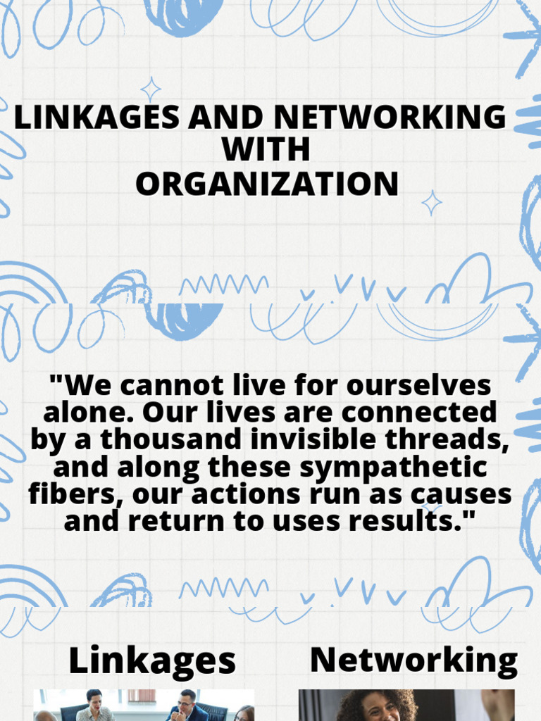 Linkages And Networking With Organization Pdf