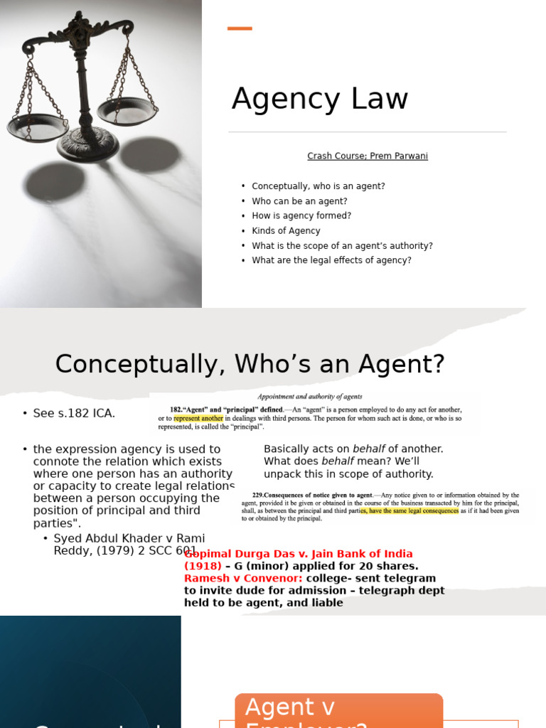 Agency Ppt Pdf
