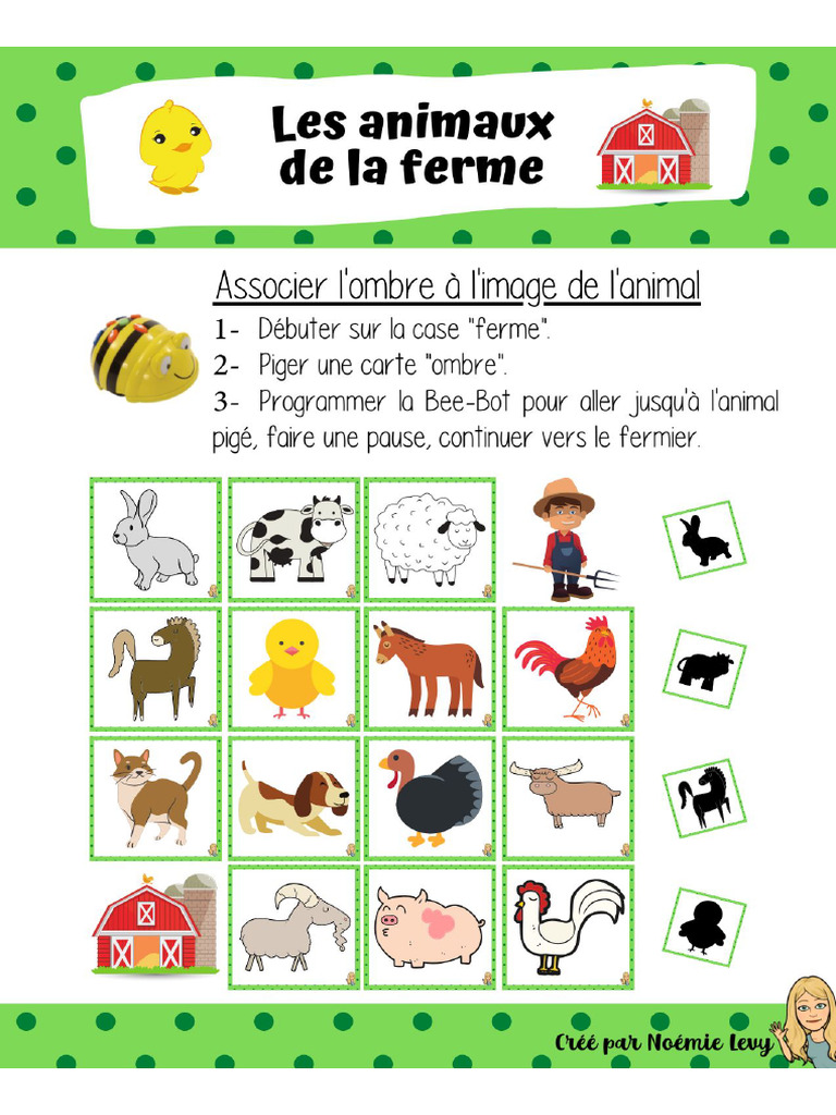 Beebot - Les Animaux de La Ferme | PDF