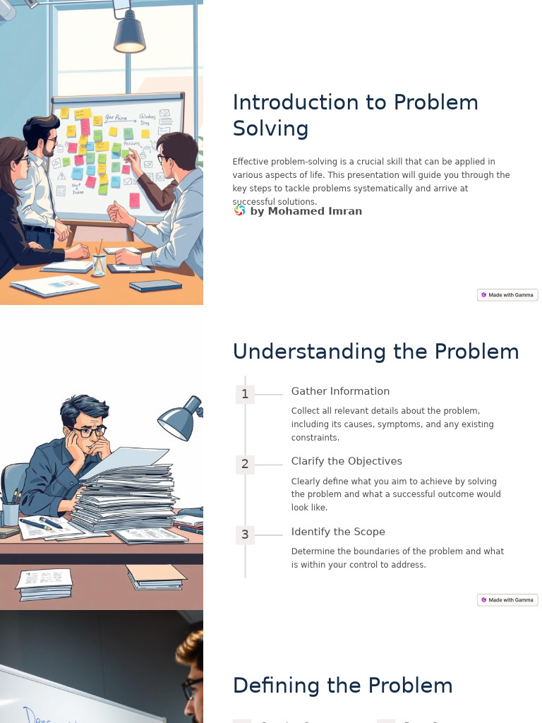 Introduction To Problem Solving | PDF | Feasibility Study | Career & Growth