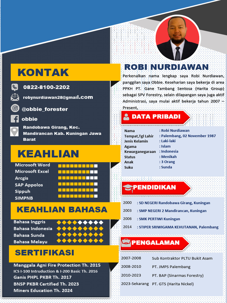 CV. Robi Nurdiawan Update | PDF