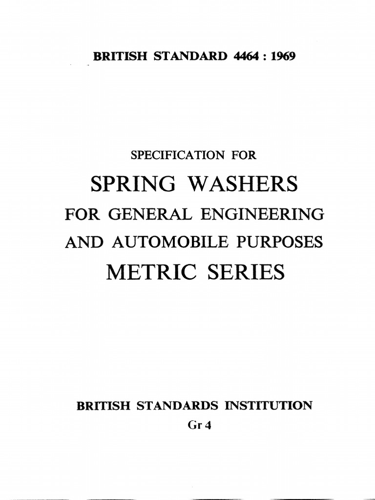 BS 04464 (1969) | PDF