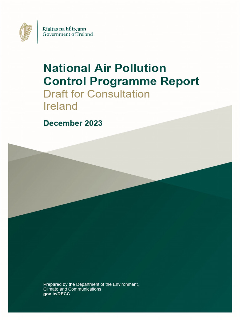 National Air Pollution Control Programme Report: Draft For Consultation ...