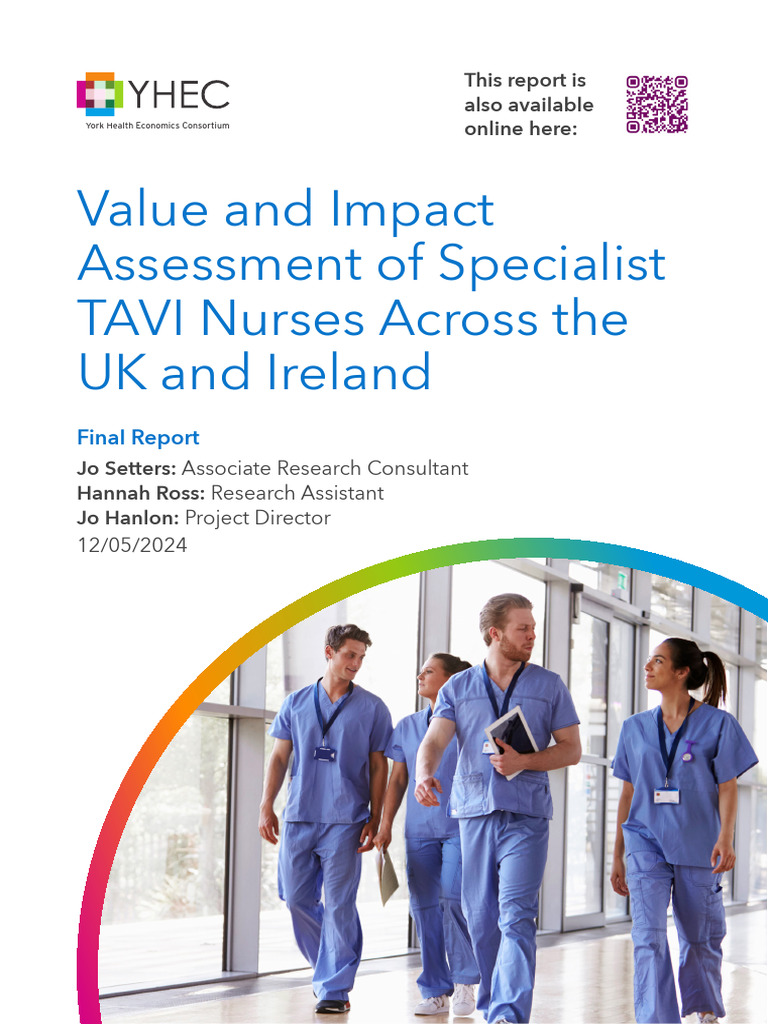 Value and Impact Assessment of Specialist TAVI Nurses - FINAL | PDF