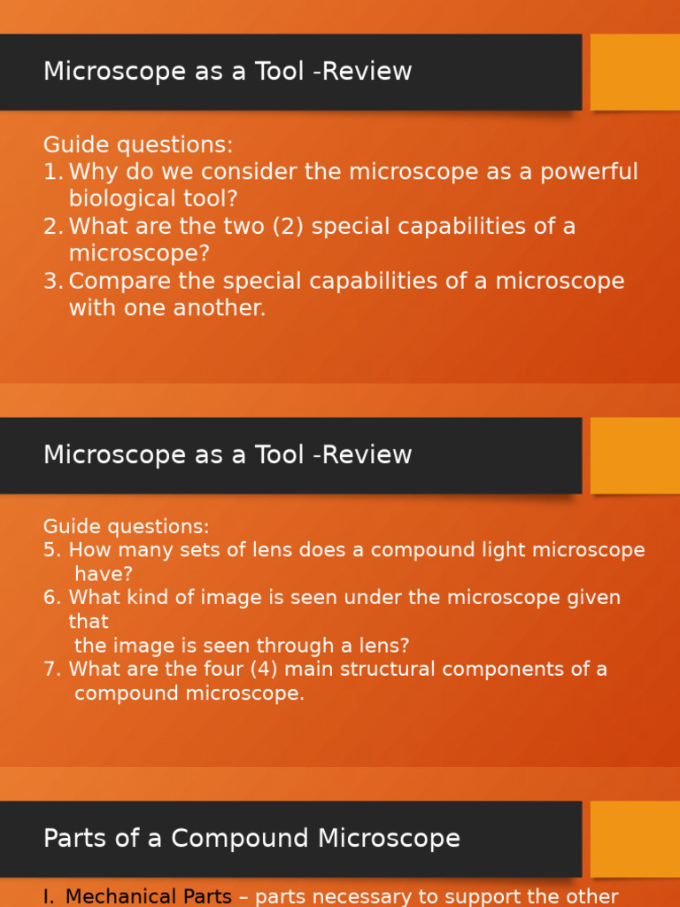 Microscope Functions Lesson 2 | PDF | Glass Engineering And Science ...