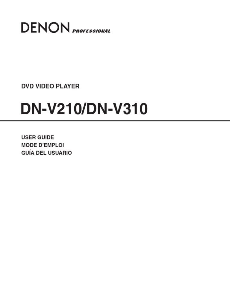 DN-V210/DN-V310 User Guide | PDF | Electrical Connector