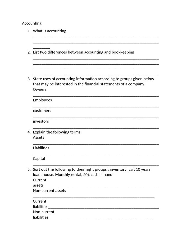 Accounting Paper | PDF