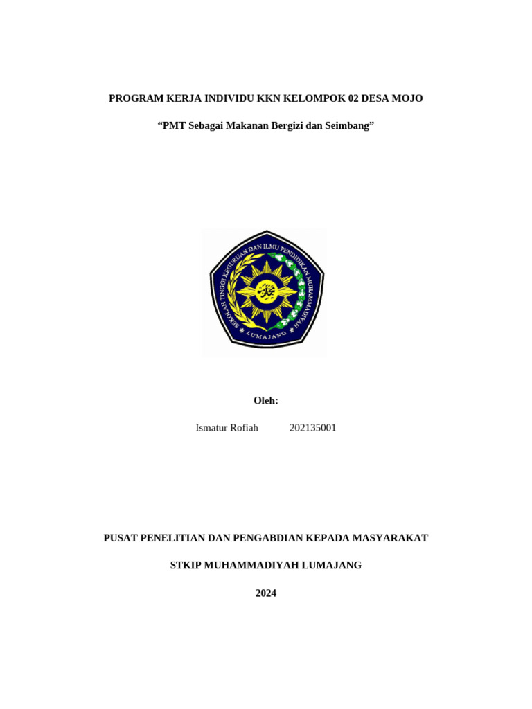 Proposal Individu | PDF