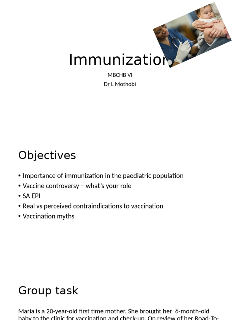 Immunization MBCHB V | PDF