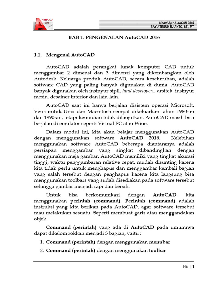 Modul AutoCad-5-7 | PDF