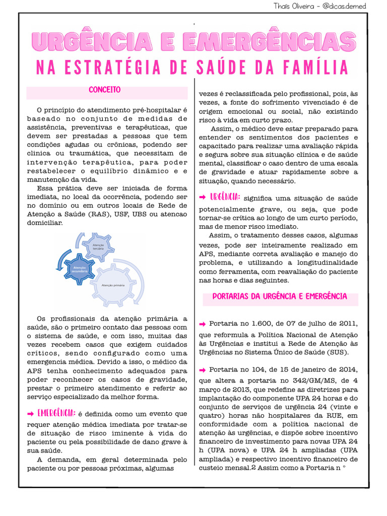 1. Urgências e emergências na ESF | PDF