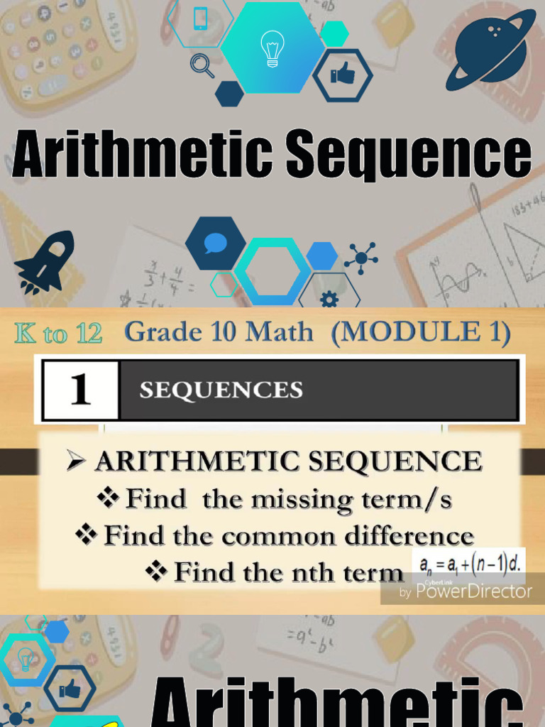 Mathematics 10 - Arithmetic Sequence | PDF | Mathematics | Science ...