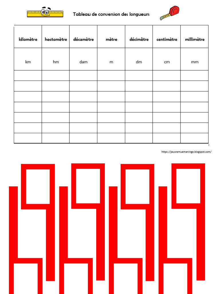 Outil Conversion Mesure CM Longueurs | PDF